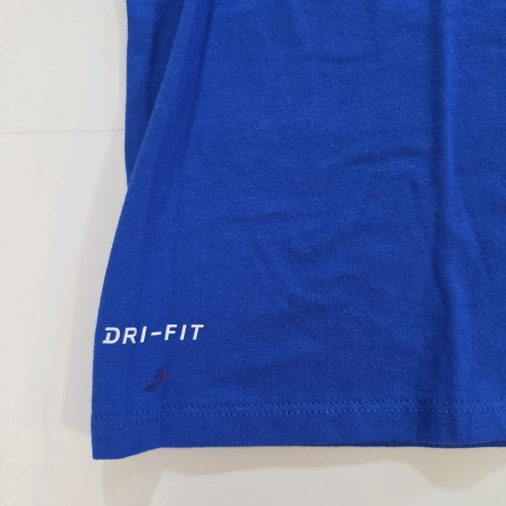 NWT Nike Dri-Fit‎ T-Shirt Mens L Large Blue Orange High Flying Gravity Defying